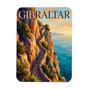 Mittelmeer-Stufen, Gibraltar, Oberer Felsen Magnet