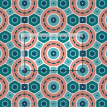 Mittelmeer Summer Vibes Geometric Muster