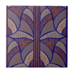 Mittelmeer Terracotta & Blue Mosaik Muster Fliese