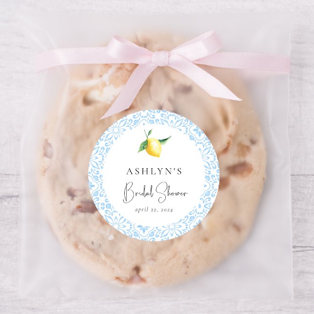 Mittelmeer Tiles Lemon Brautparty Sticker (Von Creator hochgeladen)