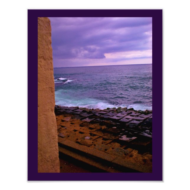 Mittelmeer von der Zitadelle von Qaitbay Fotodruck (Vorne)