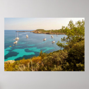 Mittelmeer & Yachten, Portinatx, Ibiza Poster
