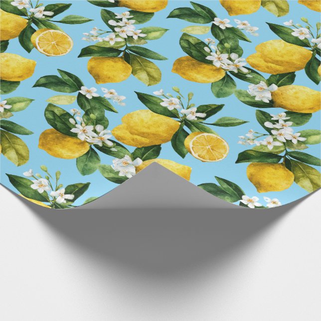 Mittelmeer-Zitrone  Geschenkpapier (Ecke)