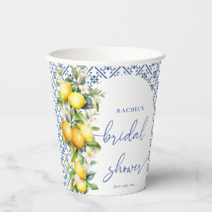 Mittelmeer-Zitronen-Brautparty Pappbecher