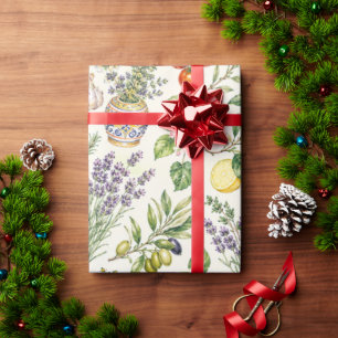 Mittelmeer-Zitronengarten-Geschenkpapier für sie Geschenkpapier