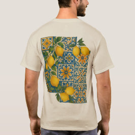 Mittelmeer-Zitronenmuster - Küstengestaltung T-Shirt