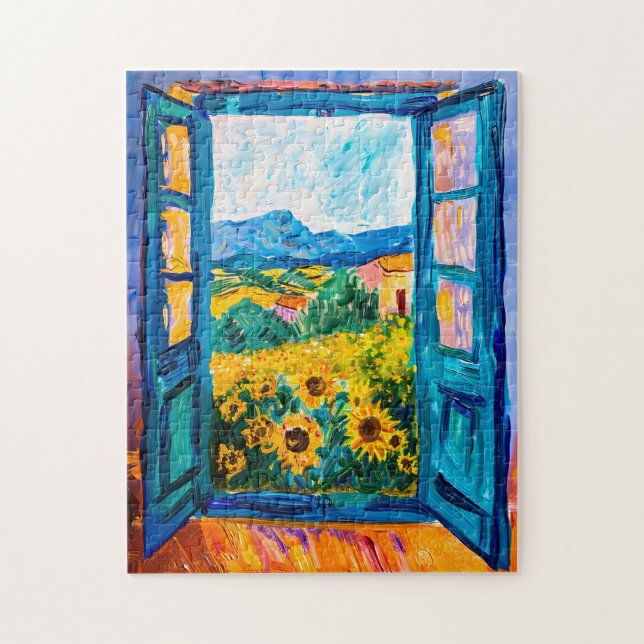 Mittelmeerblick mit Bougainvillea (Vertikal)