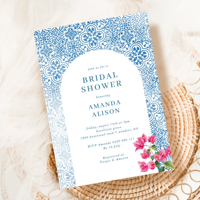 Mittelmeerfliesen-Brautparty Einladung (Von Creator hochgeladen)