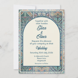 Mittelmeerfliesen - Hochzeitseinladung Einladung