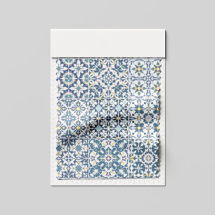 Mittelmeerfliesen, marokkanisch, Majolika, Azulejo Stoff
