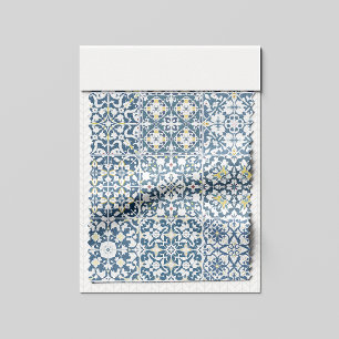 Mittelmeerfliesen, marokkanisch, Majolika, Azulejo Stoff