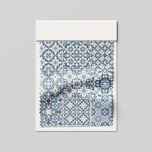Mittelmeerfliesen, marokkanisch, Majolika, Azulejo Stoff