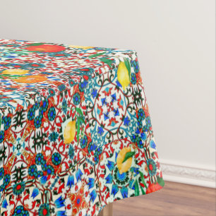 Mittelmeerfliesen,Mosaik,Zitrone,Sommerkunst Tischdecke