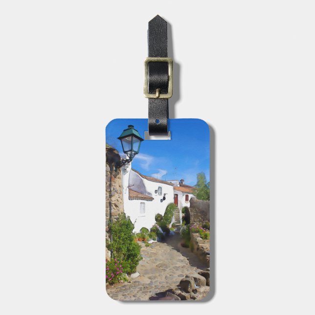 Mittelmeerkollektordorf Gepäckanhänger (Vorderseite vertikal)