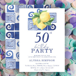 Mittelmeerlemon 50. Geburtstag Einladung