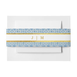 Mittelmeerlemon und Blauer Tile Einladungsbanderole