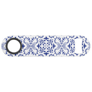 Mittelmeerlemonen Hochzeit mit blauen Mosaiken Speed Flaschenöffner