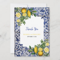 Mittelmeerlemonen Portugiesische Tiles Wedding