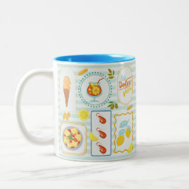 Mittelmeersommervibes Zweifarbige Tasse