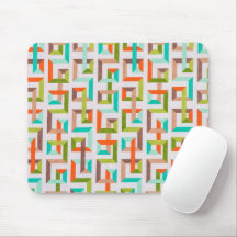 Mittelmoderne 3D-Geometrie-Labyrinth-Mauspad