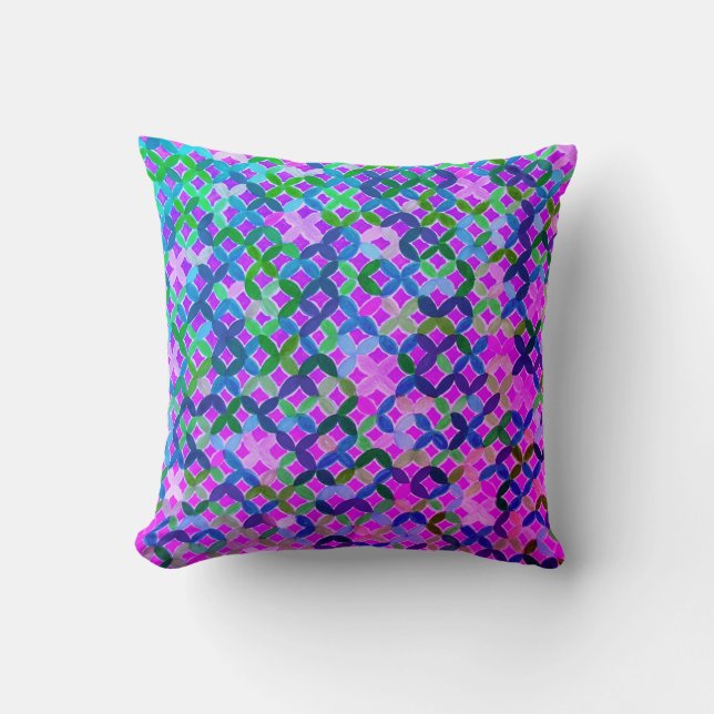 Mittelmosaikwirbel Kissen (Vorderseite)