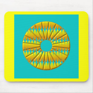 Mittelpunk gelb mousepad