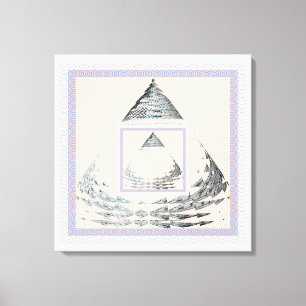 Mittelpunkt des Dreiecks Leinwanddruck