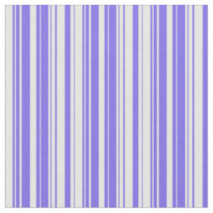 Mittelschiefer Blau und Minzcreme farbige Linien Stoff