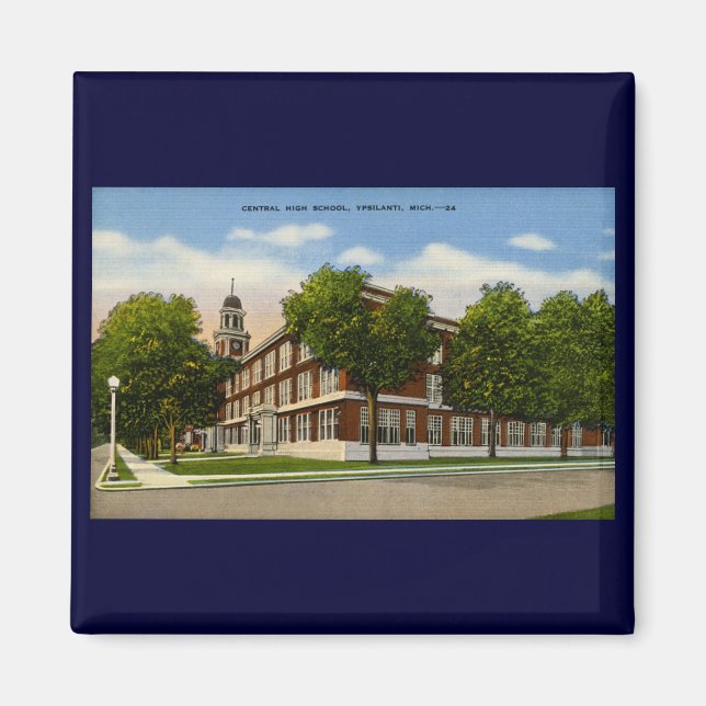 Mittelschule Ypsilanti-Michigan - Vintag Magnet (Vorne)
