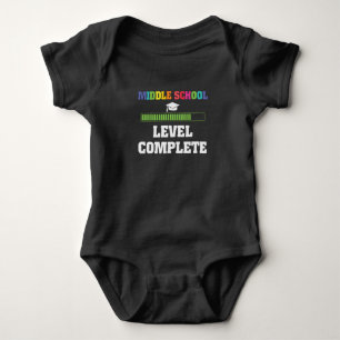 Mittelschüler-Niveau zurück zum SchulGamer Baby Strampler