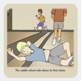 Mittelschüler Quadratischer Aufkleber