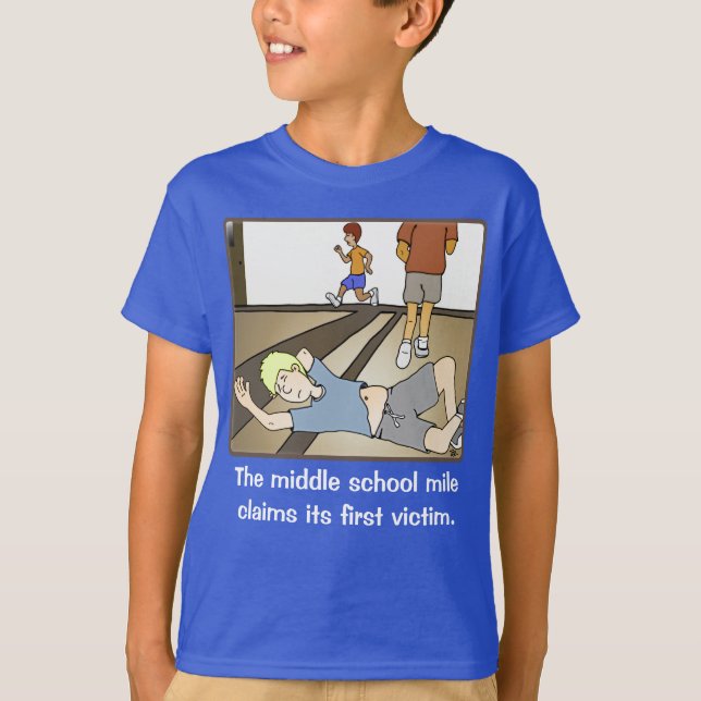 Mittelschülermeile Schwarzer T - Shirt (Vorderseite)