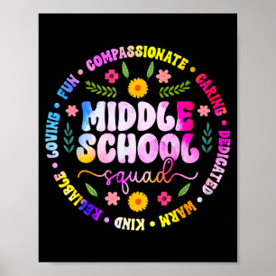 Mittelschulgruppe Mittelschullehrer-Team  Poster