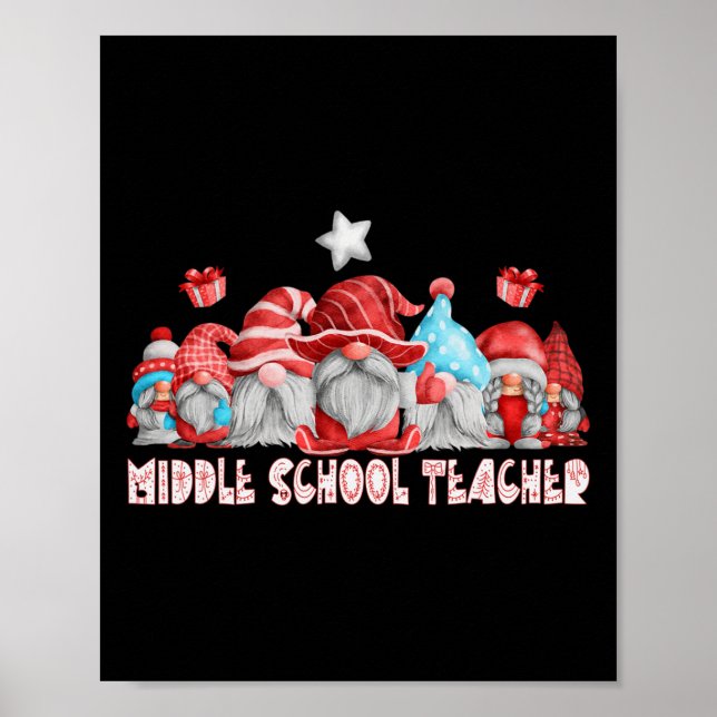Mittelschullehrer Job Weihnachten CK zu SC Poster (Vorne)