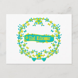 Mittelsommer-Symbol Postkarte