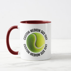 Mittelstarker Text MAROON-Kombination 11oz Individ Tasse