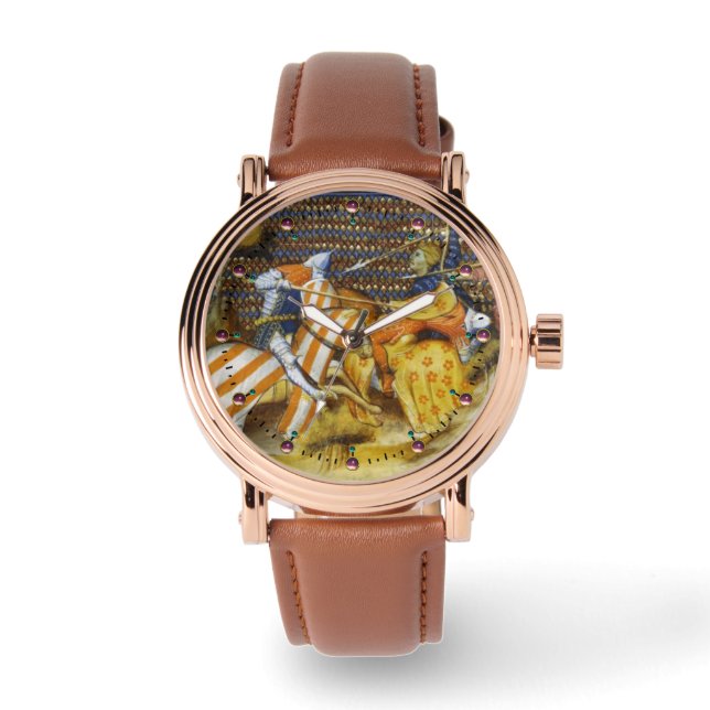 MITTELSTRECKE, BEKÄMPFUNG VON KNIGHTS HORSEBACK ARMBANDUHR (Vorderseite)