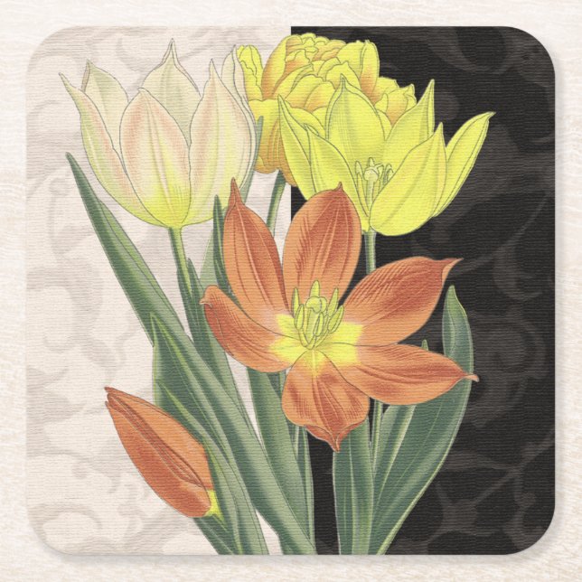 Mittelstück II Rechteckiger Pappuntersetzer (Vorderseite)