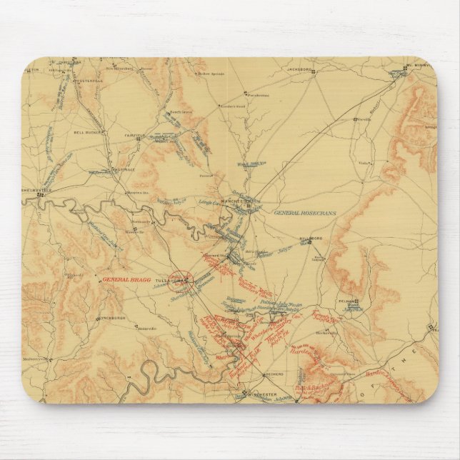 MittelTennessee-Kampagne Mousepad (Vorne)