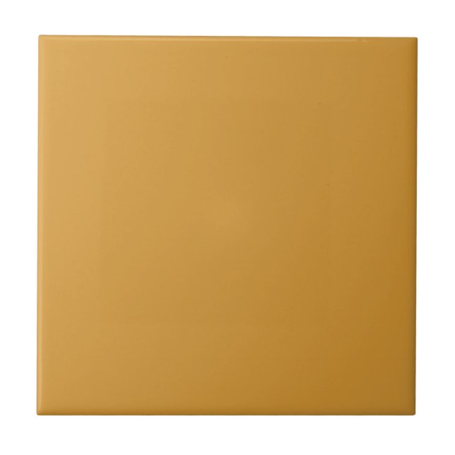 Mittelton Golden Brawn Yellow Solid Color SW 6685 Fliese (Vorderseite)