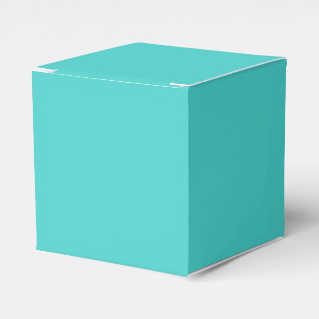 Mitteltürkisfarbene klassische Gesichtsbox Geschenkschachtel (Vorderseite)