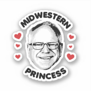 Mittelwestprinzessin Aufkleber