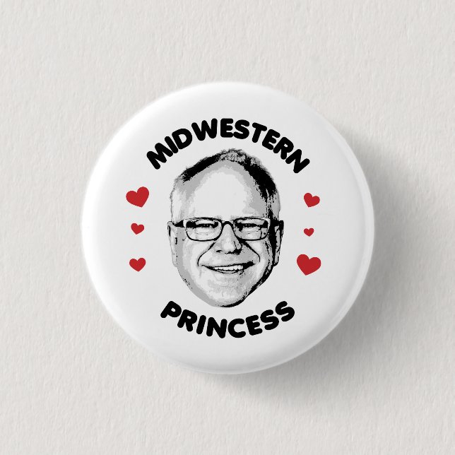 Mittelwestprinzessin Button (Vorderseite)