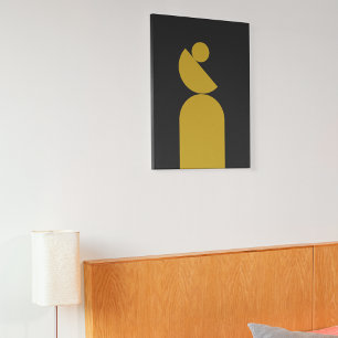 Mittelzentrierter Kreis Leinwanddruck