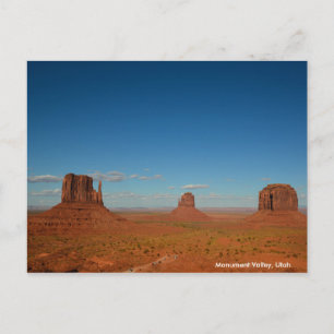 Mitten Buttes und Merrick Butte im Monument Valley Postkarte