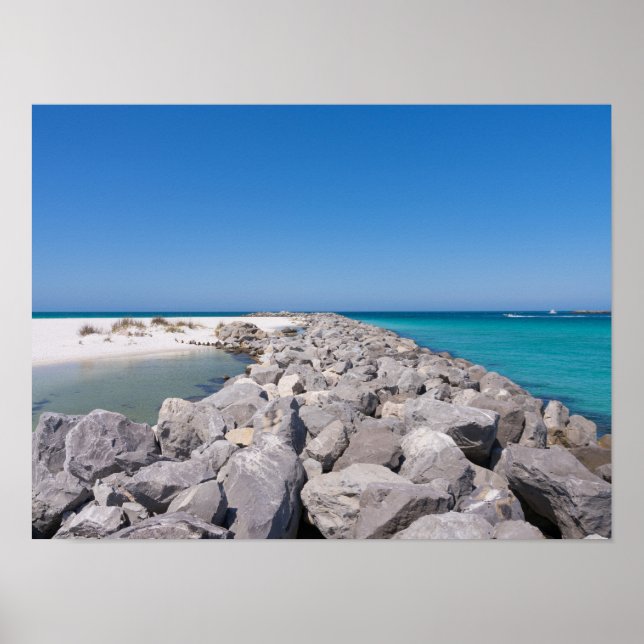 Mitten in der Muschel Jetty Poster (Vorne)
