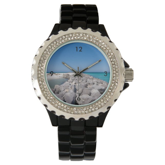 Mitten in der Muschel Jetty Watch Armbanduhr (Vorderseite)