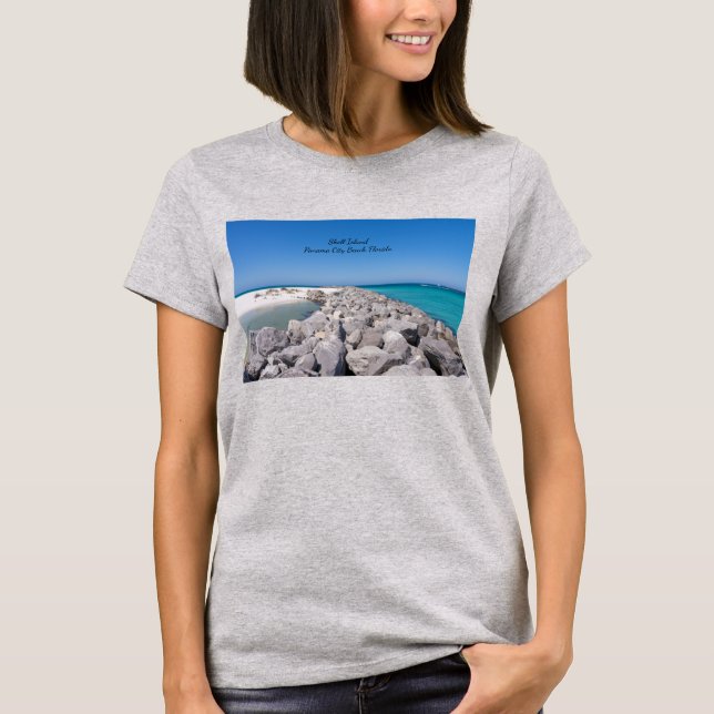Mitten in der Muschel T - Shirt Jetty (Vorderseite)