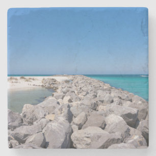 Mitten in der Muschel Untersetzer Jetty Stone