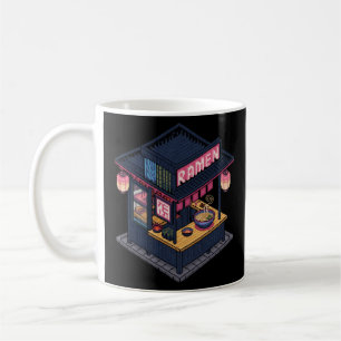 Mittenacht Lofi Pixel Art Ramen Shop Kaffeetasse
